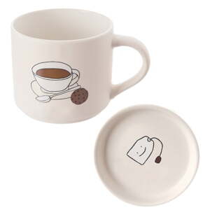 Bílý porcelánový hrnek s víčkem 4,5 l – Orion