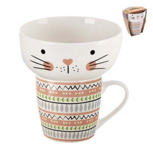 Porcelánový set hrnku a misky 2 ks 350 ml – Orion
