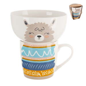 Porcelánový set hrnku a misky 2 ks 350 ml – Orion