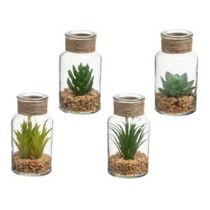 Umělé rostliny v sadě 4 ks (výška 12 cm) Cactus – Casa Selección