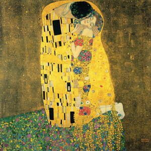 Reprodukce obrazu Gustav Klimt - The Kiss, 30 x 30 cm