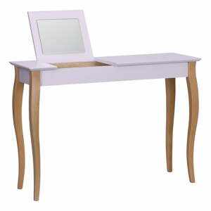 Růžový toaletní stolek se zrcadlem Ragaba Dressing Table, délka 105 cm