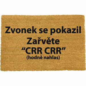 Rohožka z přírodního kokosového vlákna Artsy Doormats Crr!, 40 x 60 cm