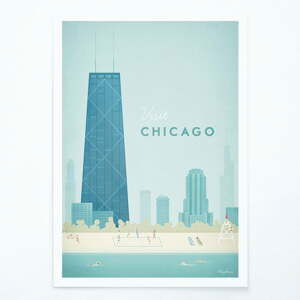 Plakát Travelposter Chicago, A2