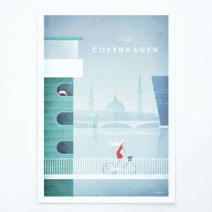 Plakát Travelposter Copenhagen, A2