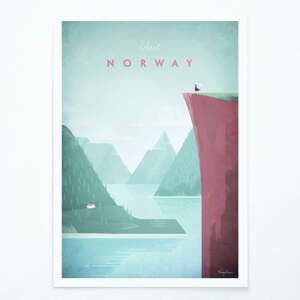 Plakát Travelposter Norway, 50 x 70 cm