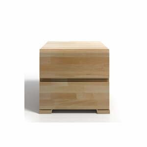 Noční stolek z bukového dřeva se 2 zásuvkami SKANDICA Vestre