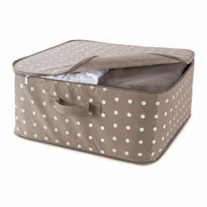 Béžový box na uložení oblečení Compactor Dots, 46 x 20,5 cm