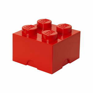 Červený úložný box čtverec LEGO®