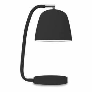 Černá stolní lampa s kovovým stínidlem (výška 28 cm) Newport – it's about RoMi