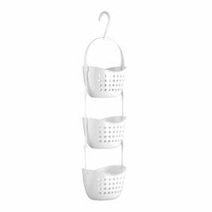 Bílý závěsný organizér do sprchy se třemi přihrádkami Premier Housewares Caddy