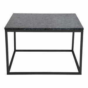 Černý žulový konferenční stolek s černým podnožím RGE Accent, šířka 75 cm