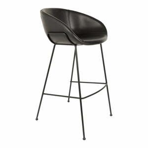 Sada 2 černých barových židlí Zuiver Feston, výška sedu 76 cm