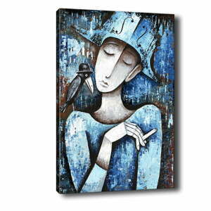 Obraz Tablo Center Girl With Cigarette, 40 x 60 cm