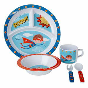 5dílný jídelní dětský set Premier Housewares Super Rupert