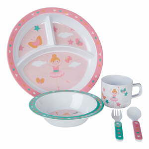 5dílný jídelní dětský set Premier Housewares Ballerina